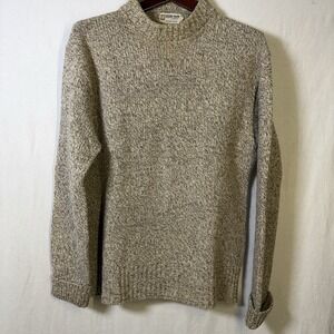 Vintage 90s Brian David Ribbed Collar Wool University Stylish Sweater Sz Large
